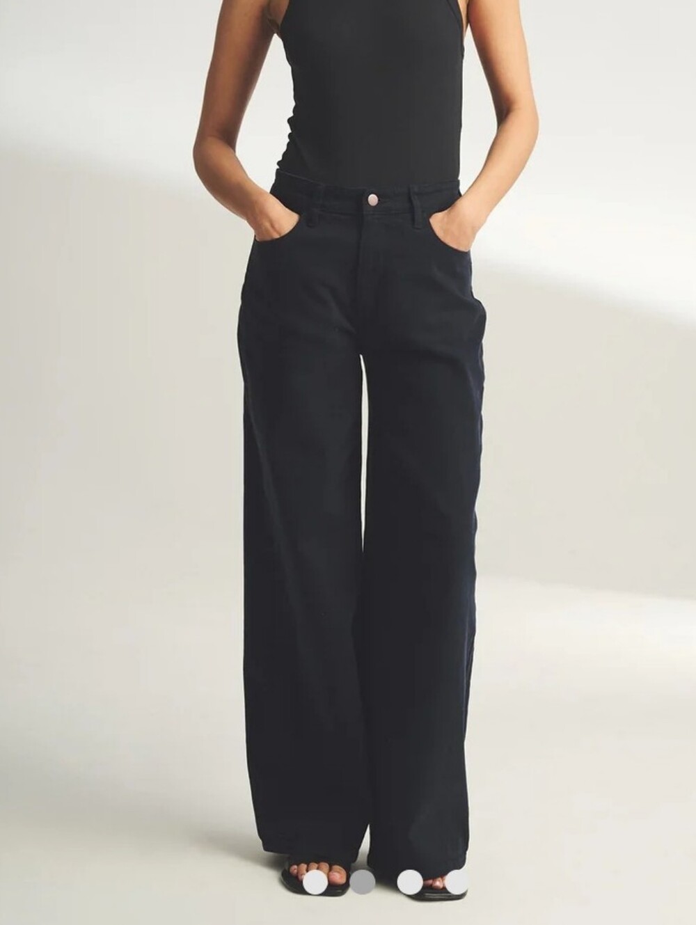 NAADAM Soft denim wide leg pant